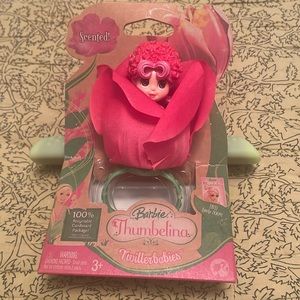 NIB Barbie Thumbelina- Red Rose